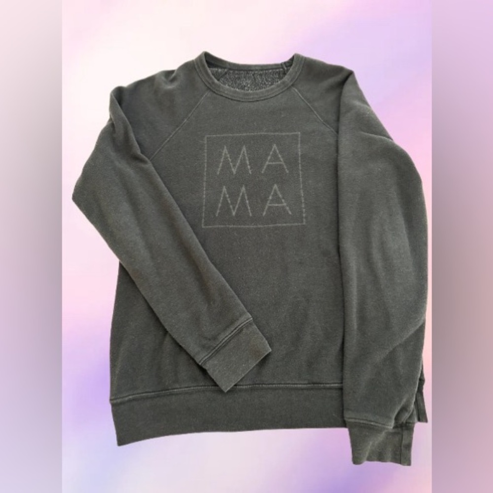 Mama Crewneck in Dark Grey - US S